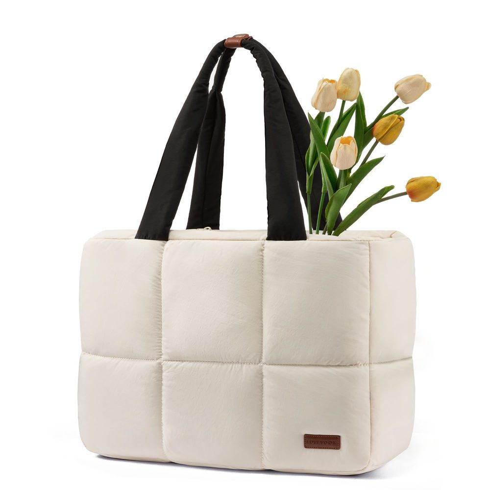 15.6 Inch Work Tote Bag, Lhtweht Waterproof Puffer Tote :o)